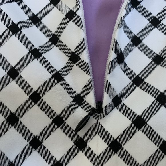 White House Black Market Plaid Top - Picture 7 of 11